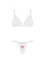 Weddya Bride ensemble de lingerie 3 pièces - Blanc
