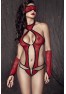 Ashley Body, Masque et Mitaines - Rouge