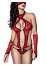 Ashley Body, Masque et Mitaines - Rouge