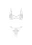 Anyya 2 pieces crotchless lingerie set - Black