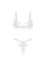 Anyya 2 pieces crotchless lingerie set - Black