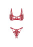 Luise Sublim ensemble ouvert 2 pièces - Rouge