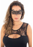 Masque vénitien Gaia rigide noir avec strass