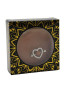 Paire de cache-tétons piercing barre coeur faux diamant peau foncée 