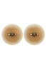 Paire de cache-tétons piercing barre faux diamant peau claire 