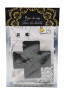 Paire de cache tétons adhésifs croix pailletée noir 