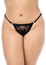 Peignoir en dentelle grande taille Mapalé avec string assorti 