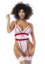 Costume infirmière avec body et serre-tête 