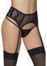 Porte-jarretelles noir taille haute 