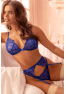 Ensemble sexy 3 pièces avec broderie brillante 