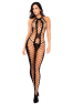 Bodystocking en résille noire échancrée - Mapalé