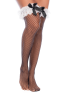 Bas résille noirs style soubrette mi‑cuisse - Mapalé