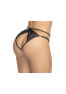 Culotte noire ouverte en dentelle