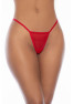 Nuisette rouge et string assorti 