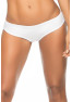 Tanga blanc froncé sur les fesses 