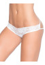 Culotte ouverte blanche ornements façon cage 