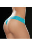 String brésilien bleu turquoise en dentelle