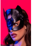 Masque félin en faux cuir - Mapalé