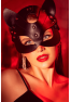 Masque félin en faux cuir - Mapalé