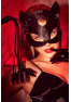Masque félin en faux cuir - Mapalé