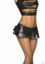 Jupette double fronce Wet Black 