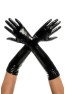 Gants en vinyle noir 
