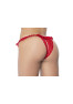 Culotte ouverte rouge avec froufrou en dentelle 