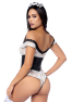 Costume sexy de soubrette 2 pièces 