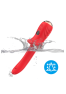 Vibromasseur Rouge Ultra-Souple KISS