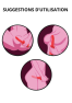 Vibromasseur Rouge Ultra-Souple KISS