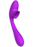 Stimulateur Clitoridien avec langue Vibromasseur Point G 2-en-1 DISA Violet Cœur Ardent