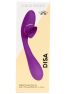 Stimulateur Clitoridien avec langue Vibromasseur Point G 2-en-1 DISA Violet Cœur Ardent