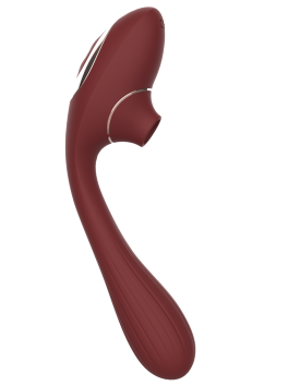 Stimulateur Clitoridien Vibromasseur Point G 2-en-1 DINA Bordeaux 