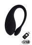 TANDEM Noir, stimulateur pour couple USB avec télécommande en silicone médical 
