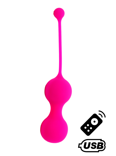 MINA Rose, Boules de Geisha en silicone médical USB avec télécommande