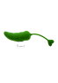 PIMENTO, Un Œuf vibrant avec télécommande, couleur et forme Piment en silicone médical