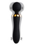 SHAKE Noir, Vibromasseur Wand USB en silicone médical avec 2 puissants moteurs indépendants