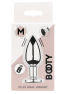 Plug vibrant acier inoxydable anal taille M avec télécommande, USB BOOTY