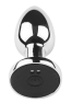 Plug vibrant acier inoxydable anal taille M avec télécommande, USB BOOTY
