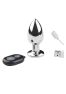 Plug vibrant acier inoxydable anal taille M avec télécommande, USB BOOTY