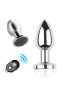 Plug vibrant acier inoxydable anal taille M avec télécommande, USB BOOTY