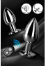 Plug vibrant acier inoxydable anal taille M avec télécommande, USB BOOTY
