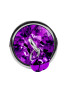 Plug bijou aluminium violet avec clochettes Taille S JINGLE 