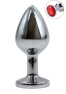 Plug bijou en aluminium bijou rouge Medium HELIRA 