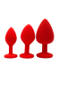 Plug rouge bijou cristal Large CHERRY