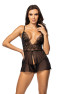 Secret Veil babydoll - Noire