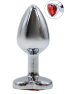 Plug bijou coeur en aluminium bijou rouge Small LOVELY