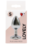 Plug bijou coeur en aluminium bijou rouge Small LOVELY