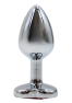 Plug bijou coeur en aluminium bijou rouge Small LOVELY