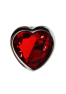 Plug bijou coeur en aluminium bijou rouge Small LOVELY